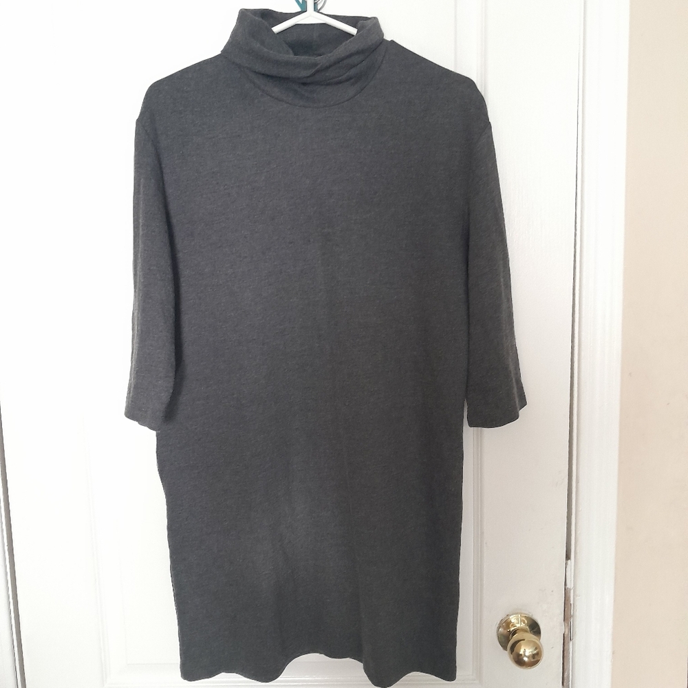Zara Charcoal Turtleneck Dress